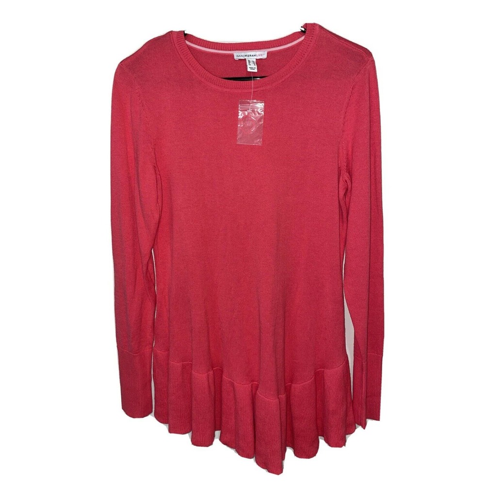Isaac Mizrahi Sweater Peplum Top Size XS